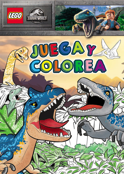  JURASSIC WORLD LEGO. JUEGA Y COLOREA 
