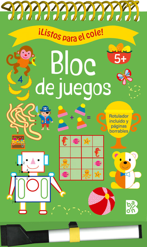  LISTOS PARA EL COLE BLOC DE JUEGOS +5 