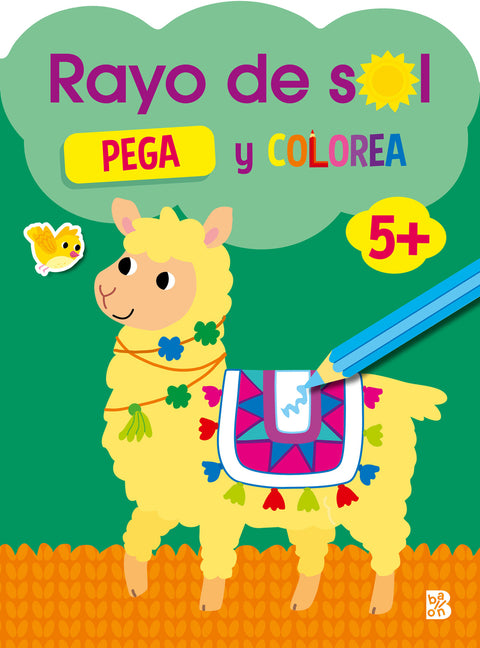  RAYO DE SOL +5 PEGA Y COLOREA 