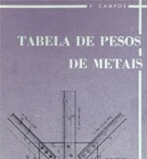  tabela de pesos de metais 