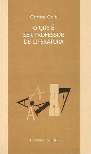  O QUE É SER PROFESSOR DE LITERATURA 