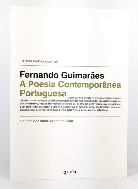  A poesia contemporânea portuguesa 