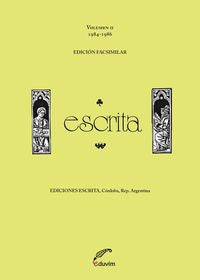  REVISTA ESCRITA. VOLUMEN II 