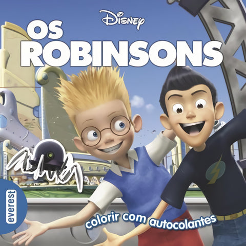  OS ROBINSONS: LIVRO PARA COLORIR COM AUTOCOLANTES 