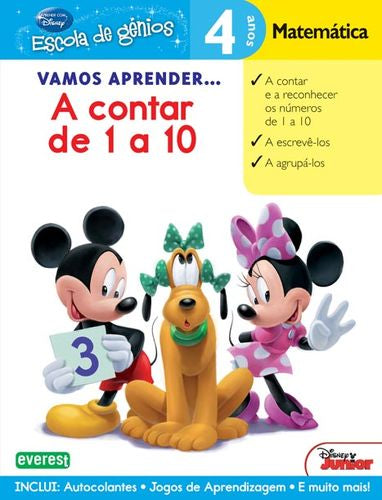  VAMOS APRENDER : A CONTAR DE 1 A 10: 4 ANOS: MATEMÁTICA 