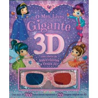 O MEU LIVRO GIGANTE 3D COM AUTOCOLANTES 
