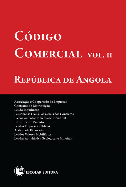  Código Comercial República de Angola - Vol. II 