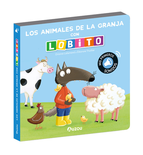  Lobito, libro sonidos animales de la granja 