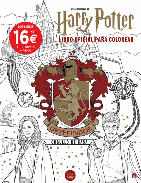  Pack Casas de Hogwarts para colorear 
