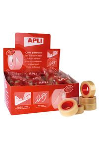  Exp 35 rollos cinta adhesiva transparente 33mX19mm Apli 