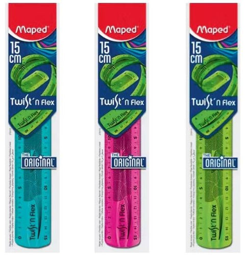  REGLA FLEXIBLE 15 CM TWIST'N FLEX MAPED 