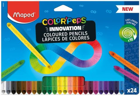  Estuche 24 lapices de colores color'peps infinity 