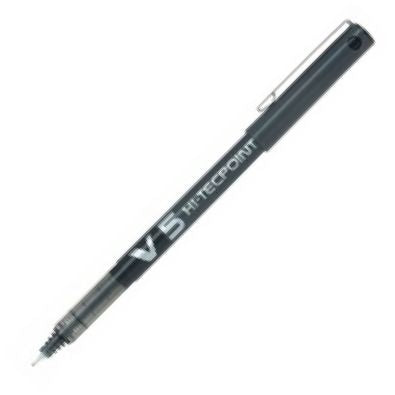  C/12 BOLIGRAFO PILOT V5 NEGRO PUNTA 0,5MM 