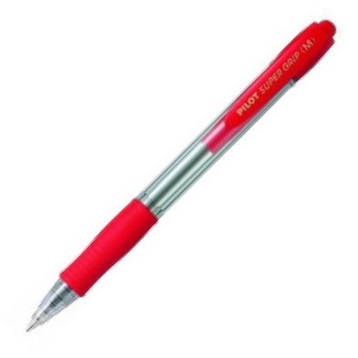  C/12 BOLIGRAFO SUPERGRIP ROJO PUNTA 1,0MM 