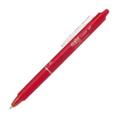  C/12 BOLIGRAFO FRIXION CLICKER BALL 0,7MM ROJO BORRABLE PILOT 