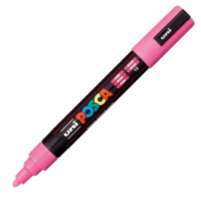  marcador uni posca pc-m5 color rosa punta 1,8-2,5mm 