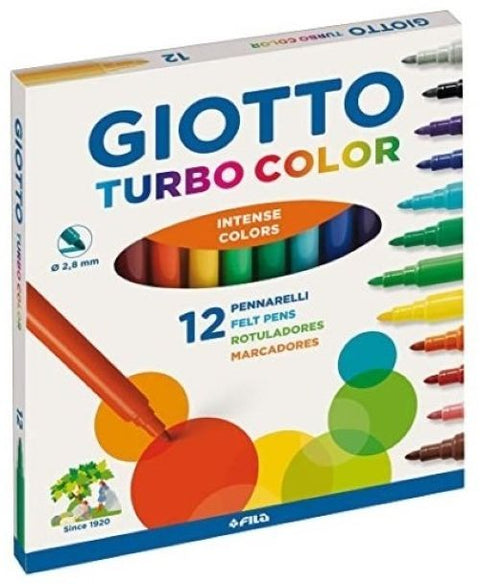  ESTUCHE 12 ROTULADORES GIOTTO TURBOCOLOR 