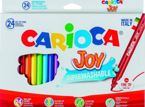  ESTUCHE 24 ROTULADORES CARIOCA JOY PUNTA FINA 