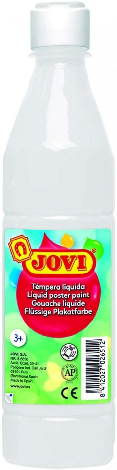  Bote tempera liquida jovi blanco 500 ml 