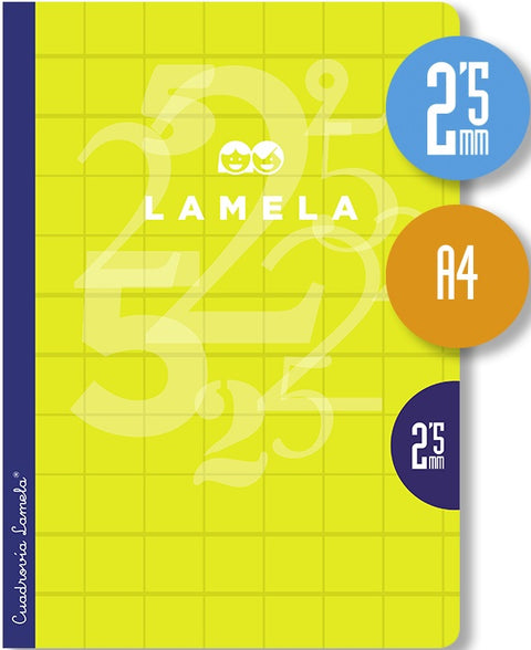  LIBRETA CUADROVIA A4 50H 70G 2,5MM cubierta básica COLORES SURTIDOS 