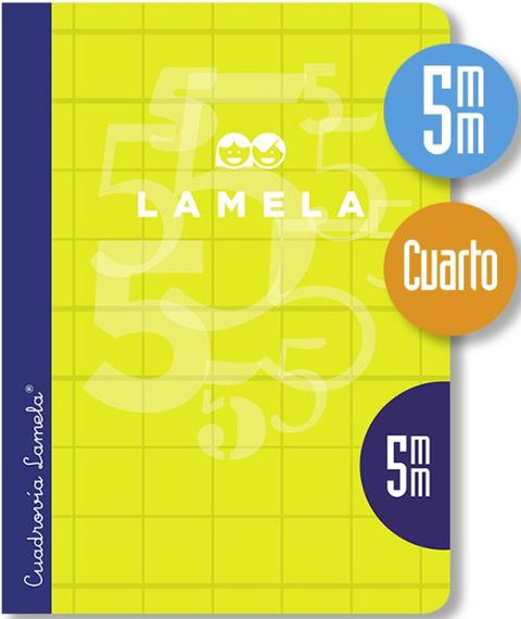  LIBRETA A5 50H 70G CUADROVIA 5MM COLORES SURTIDOS 