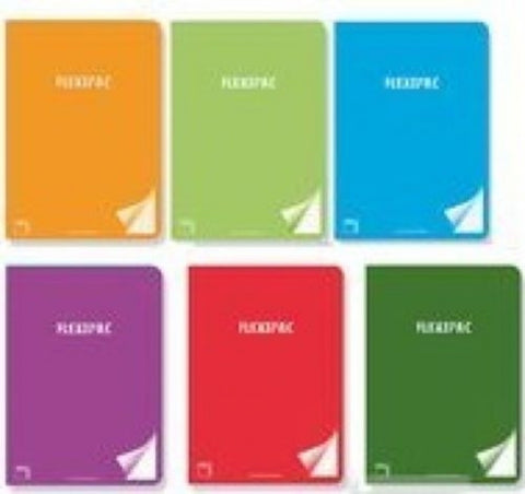  Paq/6 libreta a4 48h 90g cuadricula 4x4 c/m flexipac tapa plastico colores surtidos pacsa 