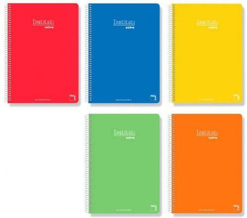  Paq/5 cuaderno fº t.contracolada 80h 90gr 4x4 surtido 