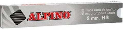 ESTUCHE DE 12 MINAS 2MM HB ALPINO 