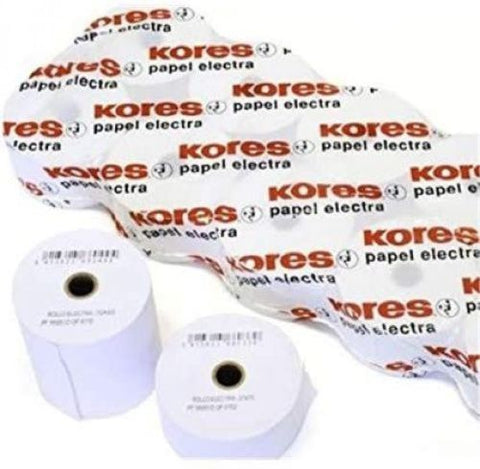  PACK 10 ROLLOS PAPEL ELECTRA 75X65X12MM KORES 