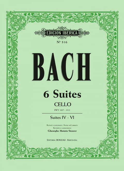  Bach 6 Suites chelo Vol.1 (Suites IV-V-VI) 