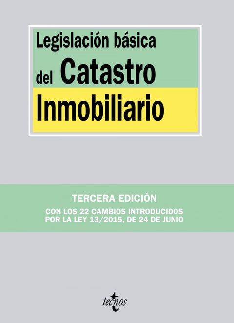  Legislación básoca del catastro inmobiliario 