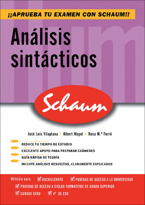  CUTR Lengua castellana. Sintaxis. Schaum 