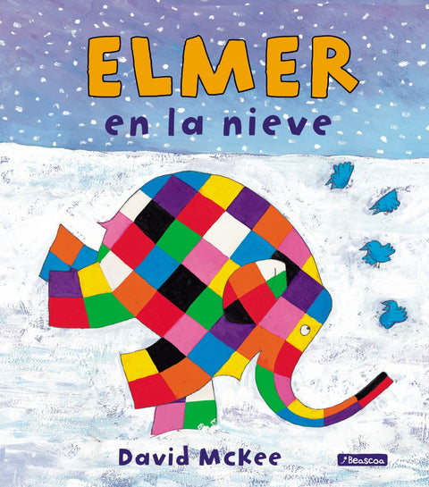  Elmer en la nieve 