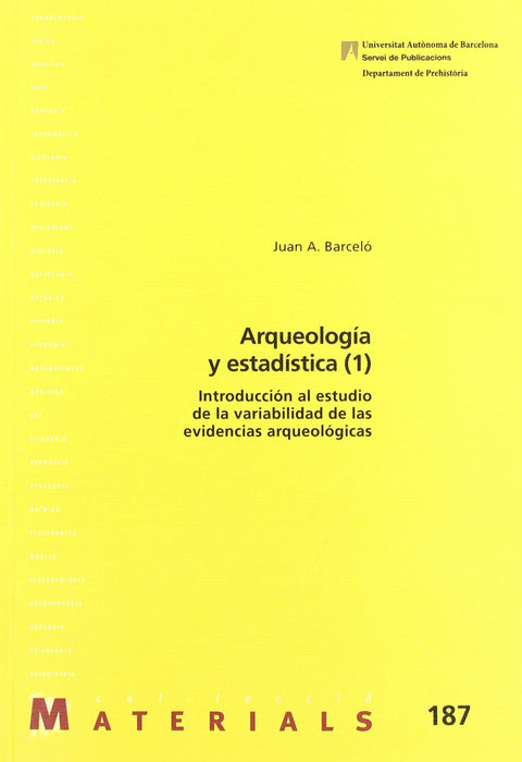  Arqueología y Estadística (I) 