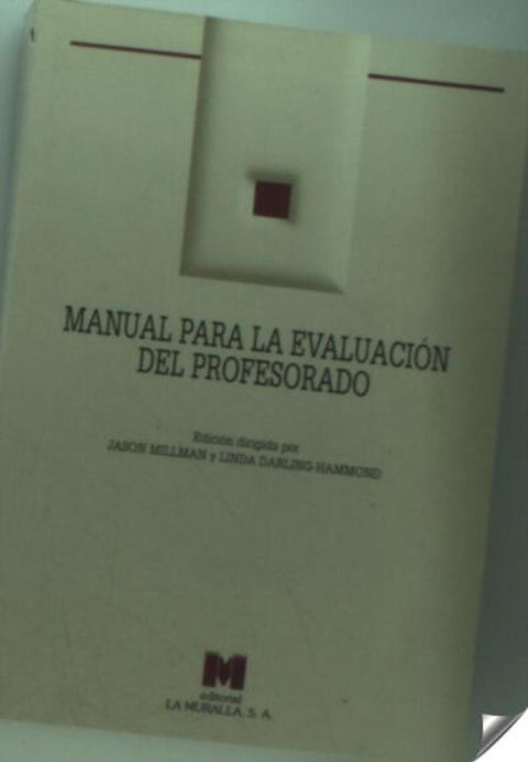  Manual para la evaluación del profesorado. 