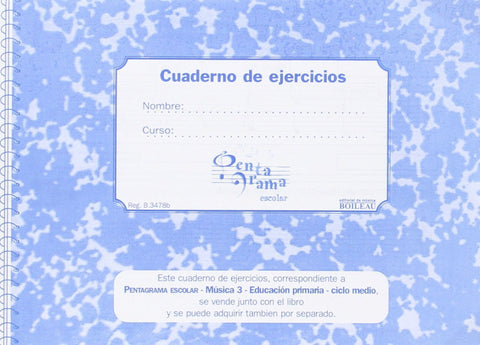  Pentagrama Escolar 3. CD + Cuaderno de ejercicios (C) 