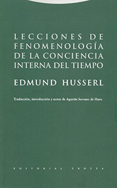  Lecciones fenomenologia conciencia interna del tiempo 