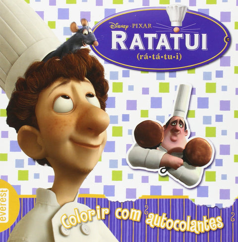  RATATUI : LIVRO PARA COLORIR COM AUTOCOLANTES 