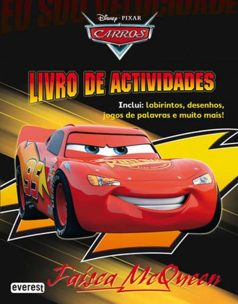  CARROS: LIVRO DE ACTIVIDADES: FAÍSCA MCQUEEN 